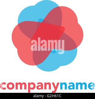 Abstract Vector Modèle de conception de logo. Icône Concept créatif Illustration de Vecteur