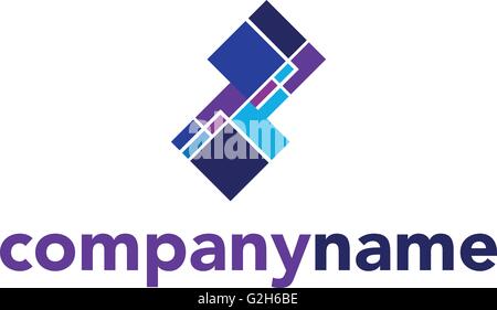 Abstract Vector Modèle de conception de logo. Icône Concept créatif Illustration de Vecteur