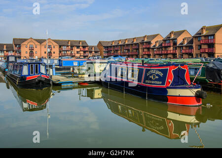 Leigh Marina à Staverton près de Trowbridge dans Wiltshire sur le canal Kennet et Avon Banque D'Images