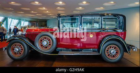 Voiture de l'empereur du Japon Hirohito, Mercedes-Benz 770 Pullman Limousine Mercedes Grand, 1935. Banque D'Images