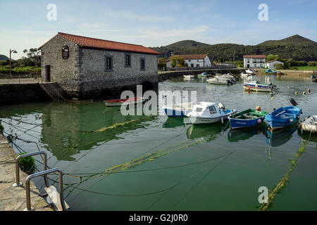 Centre d'interprétation Accueil moulin à marée et Musée Naval, d'Argoños Cantabria, Espagne. Banque D'Images