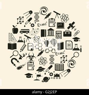 L'icône de la science du vecteur Illustration de Vecteur