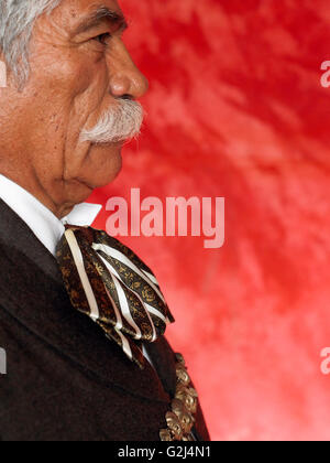 Vieux Cowboy Mexicain, Profile Banque D'Images