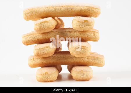 Tour cookies bébé isolé sur fond blanc Banque D'Images