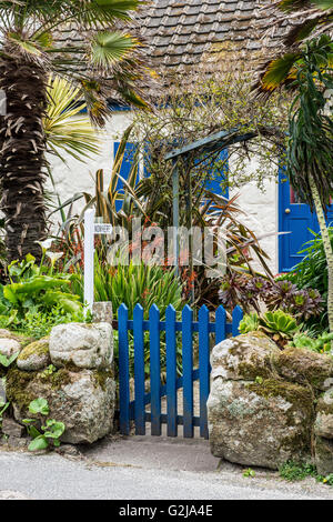 Le bungalow nommé comme nulle part, à la vieille ville de St Mary's sur les îles Scilly Banque D'Images