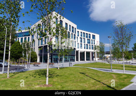 Le bâtiment du collège moderne, Merthyr Tydfil, South Wales, UK. Banque D'Images