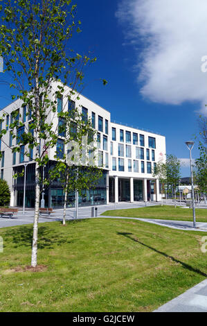 Le bâtiment du collège moderne, Merthyr Tydfil, South Wales, UK. Banque D'Images