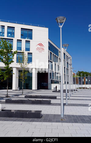 Le bâtiment du collège moderne, Merthyr Tydfil, South Wales, UK. Banque D'Images