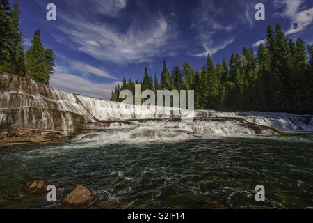 Dawson Falls, parc provincial Wells Gray, près de Clearwater, Colombie-Britannique, Canada Banque D'Images