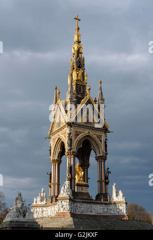 Albert Memorial,Hyde Park, Kensington, London,UK Banque D'Images