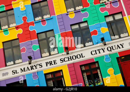 Pré Saint Mary's School Ville Quai à Dublin, Irlande Banque D'Images