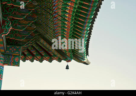 L'architecture traditionnelle coréenne, Séoul, ciel, pavillon de l'Asie Banque D'Images