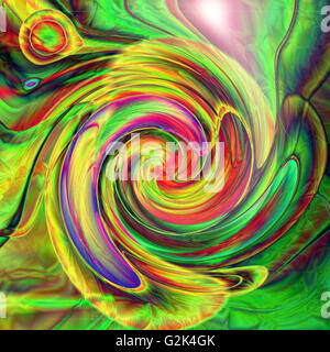 Abstract background gradients horizon coloriage avec visual lens flare effets et enrouler. Banque D'Images