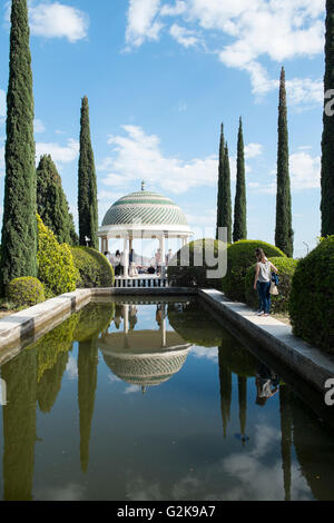 La Concepción, Jardín Botánico-historique de Málaga Banque D'Images