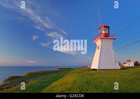 Tête de Richibucto (Cap Lumière) Phare dans le détroit de Northumberland Cap Lumière Nouveau-Brunswick Canada Banque D'Images