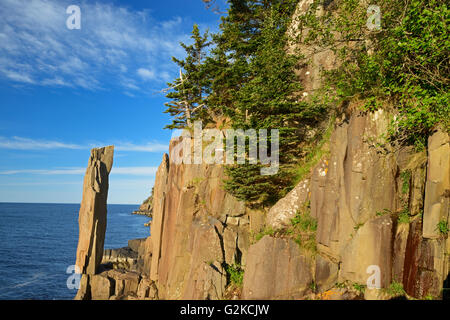 L'équilibrage 'Rock' dans la baie Ste-Marie près de Tiverton sur Long Island sur le cou de Digby en Nouvelle-Écosse, Canada Banque D'Images