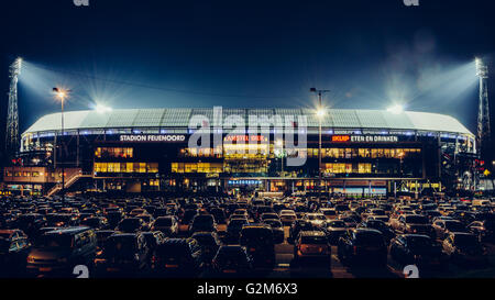 Voir le stade de football de De Kuip Feyenoord l'une des plus grandes équipes de football des Pays-Bas et rivaux amers d'Amsterda Banque D'Images