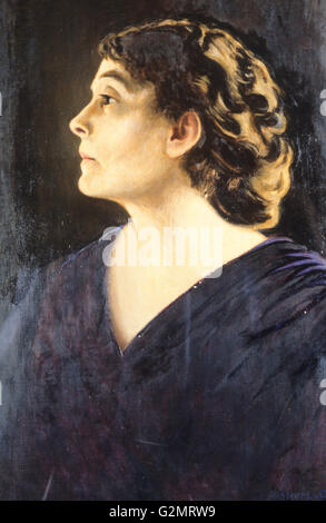 Portrait Eleonora Duse, Museo Civico à Asolo Banque D'Images