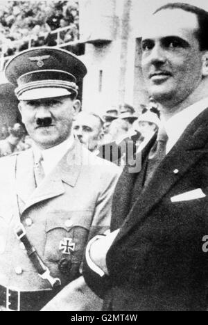 Adolf Hitler et Umberto II de Savoie Banque D'Images