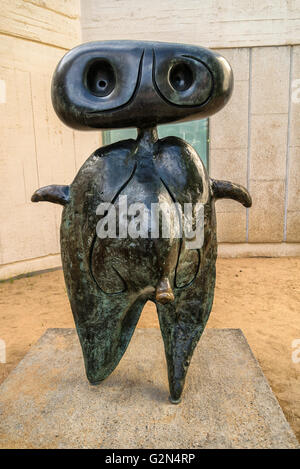 Fundacio Joan Miro, fondation Joan Miro, l'architecte Josep Lluis Sert, Montjuïc, Barcelone, Catalogne, Espagne Banque D'Images
