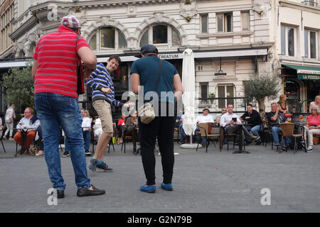 Des musiciens de rue à Anvers, Belgique Banque D'Images