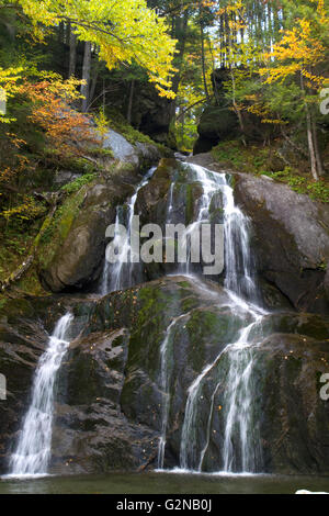 Moss Glen Falls à Granville encoche située à Granville, Vermont, USA. Banque D'Images