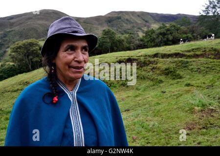 Agriculteur de Las Huaringas Pulun ' ' - HUANCABAMBA.. .Département de Piura au Pérou Banque D'Images