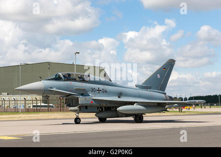 De l'air allemande (Luftwaffe) Eurofighter EF-2000 Typhoon chasseur multi-rôle. Banque D'Images