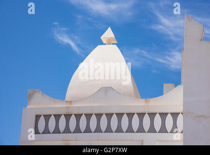 Détail de la mosquée Masjid Aqeel à Salalah, Oman. La mosquée a été construite en 1779. Banque D'Images