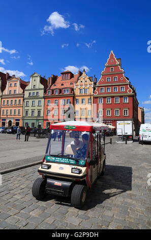 Maisons à marché du sel près de Rynek, Wroclaw, Silésie, Pologne, Europe Banque D'Images