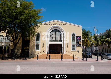 Musée juif de Floride secteur Art déco à South Beach Miami Florida USA Banque D'Images