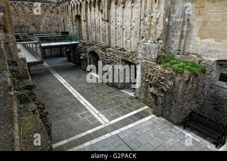 Dame Chapelle à Glastonbury Abbey Banque D'Images