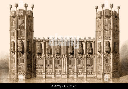 Tombe d'Édouard IV, la Chapelle St George du château de Windsor, en Angleterre Banque D'Images