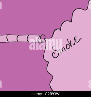 Vecteur d'abstract les fumeurs de cigarettes, et copyspace en rose Illustration de Vecteur