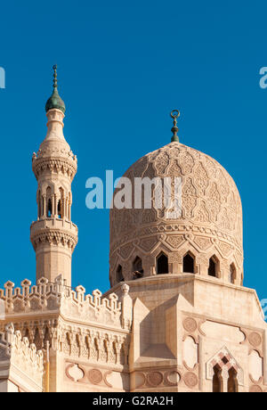 Abul-Abbas El-Mursi ou Abu al-Abbas Mosquée, Anfoushi, Alexandria, Egypte Banque D'Images