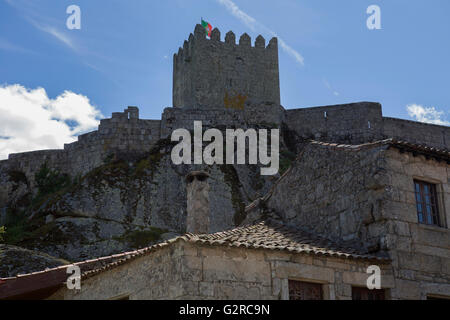 Sortelha Château, village historique près de Covilha, Portugal Banque D'Images