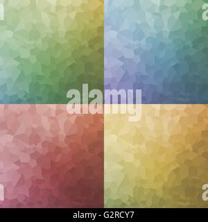 Origines de la mosaïque colorée Illustration de Vecteur