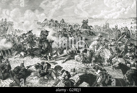 La bataille de Waterloo 18 Juin 1815 Banque D'Images