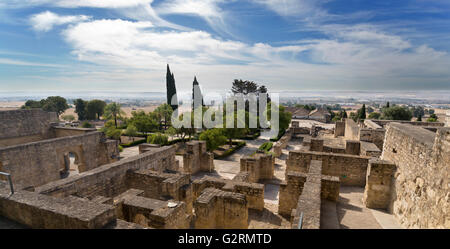 Les ruines de Medina Azahara, un palais médiéval arabe musulmane fortifiée-city près de Cordoba, Espagne Banque D'Images