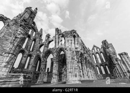 L'Abbaye de Whitby dans le Yorkshire du Nord Banque D'Images