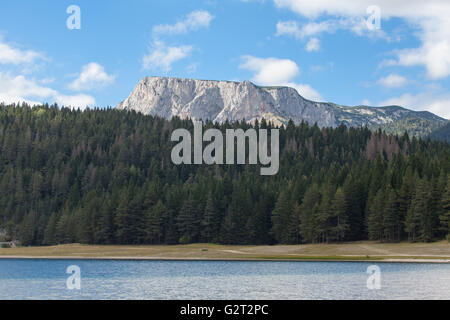 Belle Black mystique Lac, parc national de Durmitor. Monténégro Banque D'Images