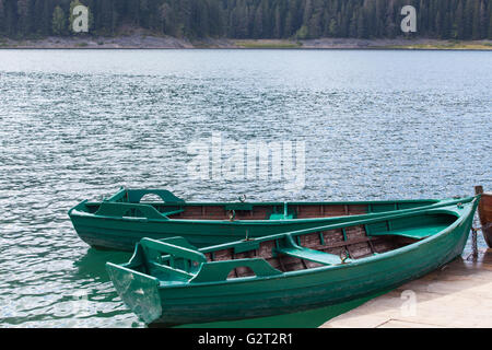 Belle Black mystique Lac, parc national de Durmitor. Monténégro Banque D'Images