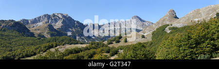 Panorama depuis la montagne Durmitor Banque D'Images