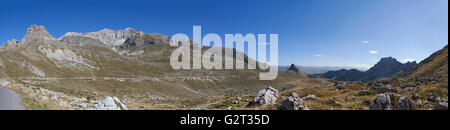 Panorama des montagnes dans le parc national de Durmitor Banque D'Images