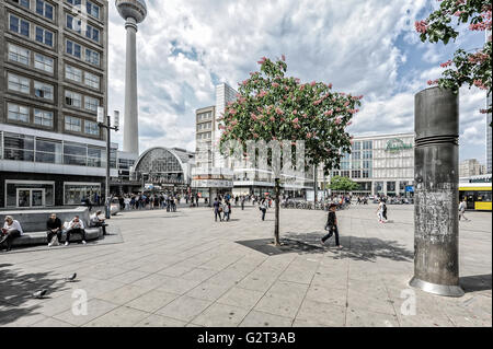 Reisen, Europa, Deutschland, Berlin, Alexanderplatz, Hauptstadt : Alex. Banque D'Images