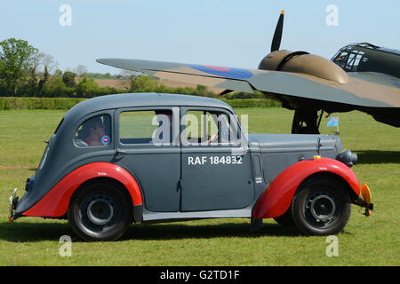 1938 Hillman Minx RAF Staff voiture, la Shuttleworth Collection. Banque D'Images