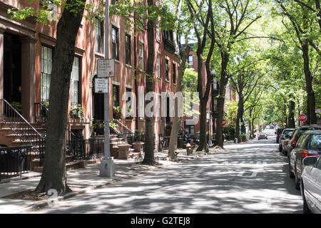 Quartier de Brooklyn Heights, Brooklyn, New York, USA Banque D'Images