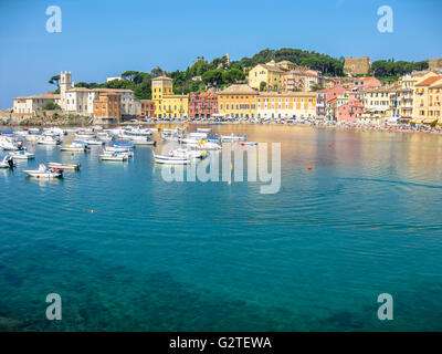 Vue aérienne de Sestri Levante Banque D'Images