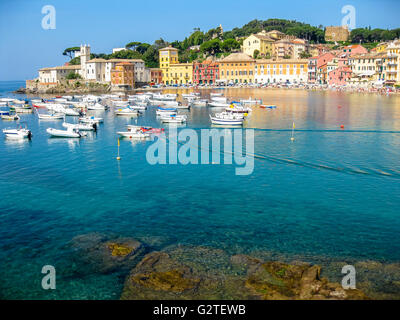 Baie de Sestri Levante Banque D'Images