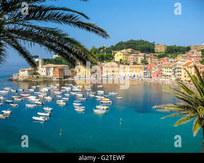 Vue aérienne de Sestri Levante Banque D'Images